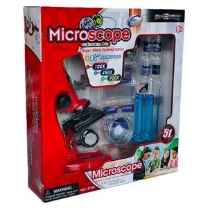 Eastcolight  Microscope Set Multi-lingual  (51 Pcs) For Age 8+ New Sealed